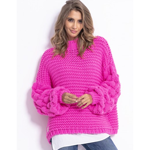 Sweter damski Fobya różowy 
