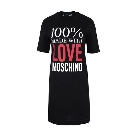 Sukienka Love Moschino sportowa z okrągłym dekoltem 