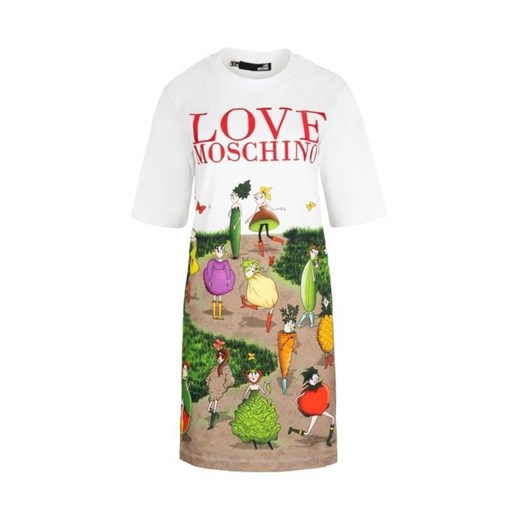 Sukienka Love Moschino prosta