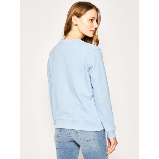 Niebieska bluza damska Calvin Klein krótka 