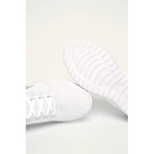 Białe buty sportowe męskie Kappa ze skóry ekologicznej 