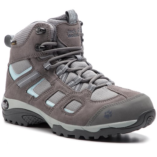 Buty trekkingowe damskie Jack Wolfskin na jesień płaskie sznurowane bez wzorów sportowe 