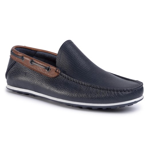 Mokasyny GOE - FF1N3051 Navy/Cognac