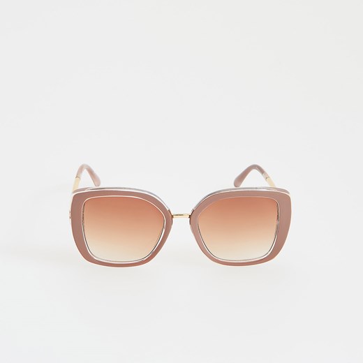 Mohito - Okulary przeciwsłoneczne w stylu retro - Fioletowy  Mohito One Size 