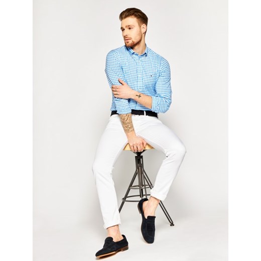 Koszula męska Tommy Hilfiger z długimi rękawami casual z kołnierzykiem button down