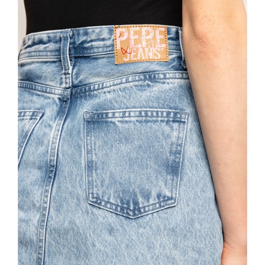 Spódnica Pepe Jeans niebieska mini 