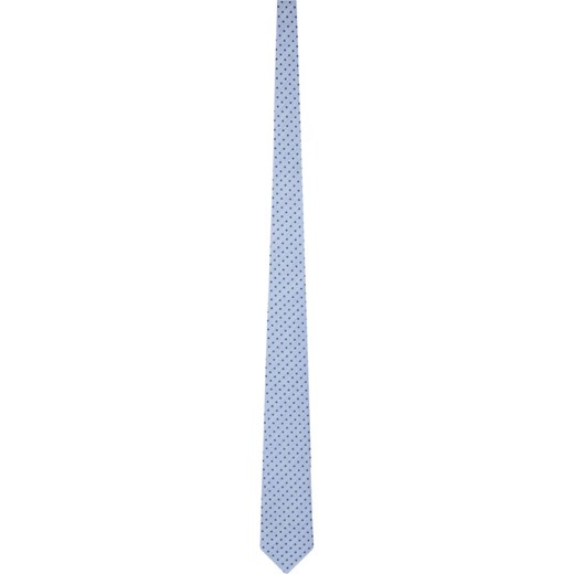 Niebieski krawat Tommy Hilfiger w abstrakcyjnym wzorze 