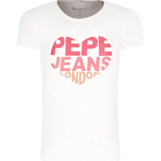 Pepe Jeans bluzka dziewczęca z krótkim rękawem 