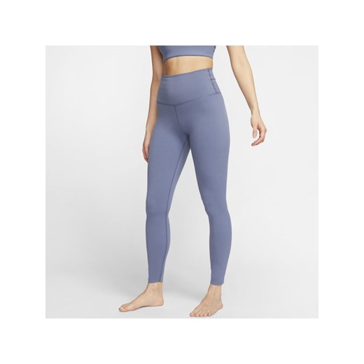 Damskie legginsy Infinalon 7/8 Nike Yoga Luxe - Niebieski