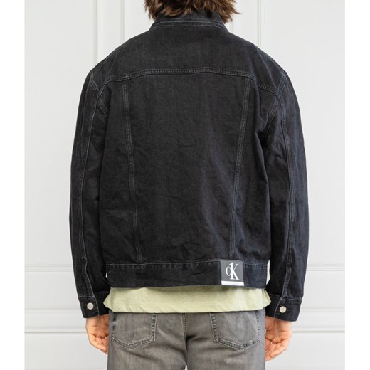 Calvin Klein kurtka męska czarna bez wzorów 