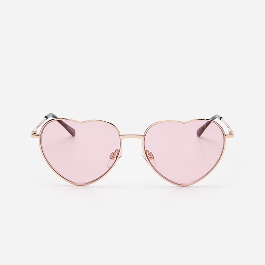 House - Okulary przeciwsłoneczne w kształcie serca - Różowy  House  