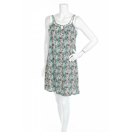 Coton Du Monde sukienka na wiosnę wielokolorowa mini bez rękawów na spacer 