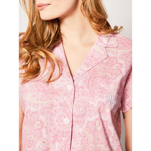 Piżama różowa Lauren Ralph Sleepwear 