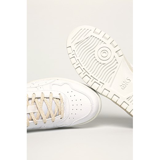 Buty sportowe damskie białe Asics tiger bez wzorów sznurowane 