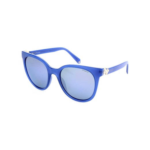 Damskie okulary przeciwsłoneczne w kolorze niebiesko-jasnoróżowym Polaroid  52 wyprzedaż Limango Polska 