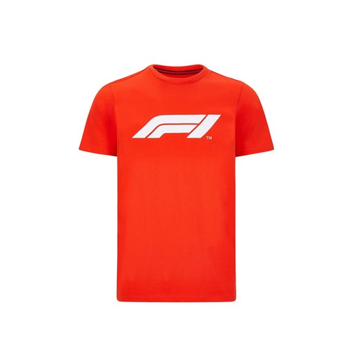 T-shirt męski Formula 1 czerwony na wiosnę 