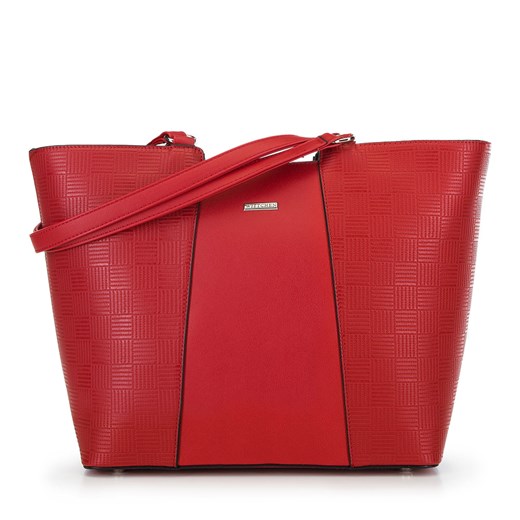 Shopper bag Wittchen elegancka ze skóry ekologicznej bez dodatków matowa duża 