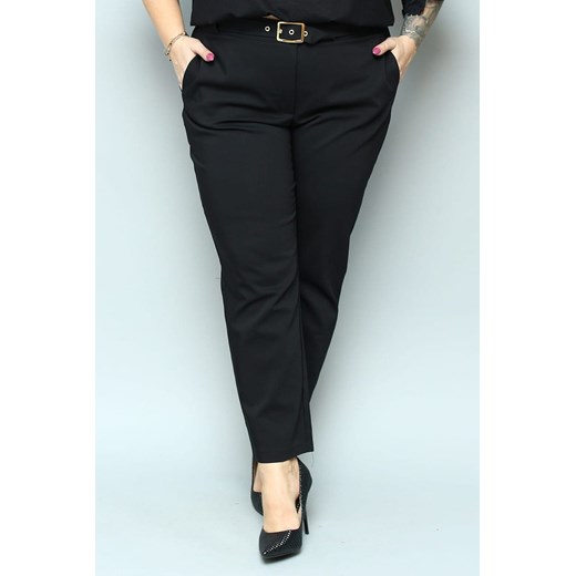 Spodnie damskie tkaninowe czarne 