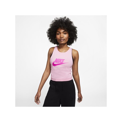 Bluzka damska Nike z napisem z okrągłym dekoltem 