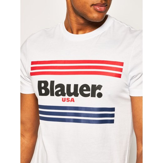 T-shirt męski Blauer młodzieżowy 