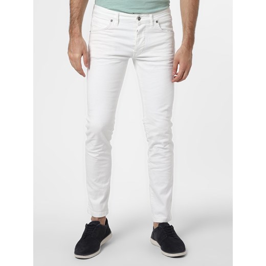Jeansy męskie Drykorn casual białe bez wzorów 
