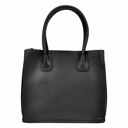 Shopper bag czarna Pierre Cardin bez dodatków 