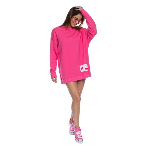 Bluza damska Nike NSW FLC Crew Oversized różowa