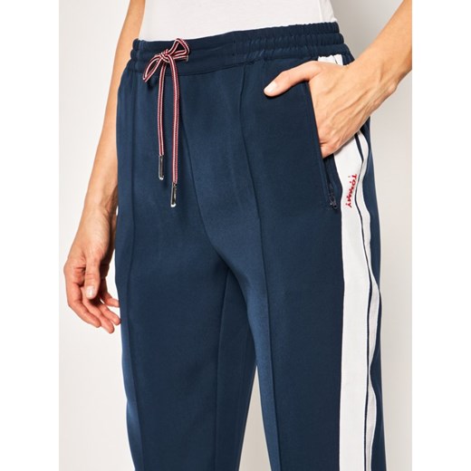 Tommy Jeans Spodnie dresowe Stripe Detail Smart DW0DW08601 Granatowy Regular Fit