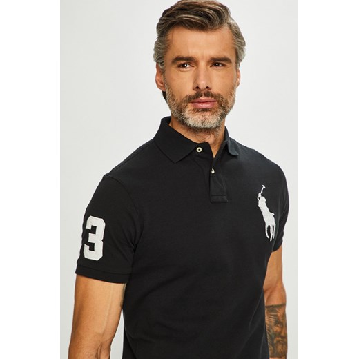 T-shirt męski Polo Ralph Lauren z krótkim rękawem bez wzorów 