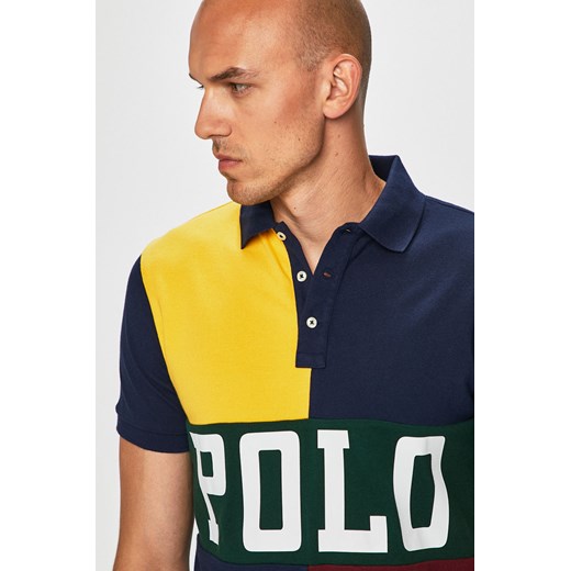 T-shirt męski Polo Ralph Lauren wielokolorowy młodzieżowy 