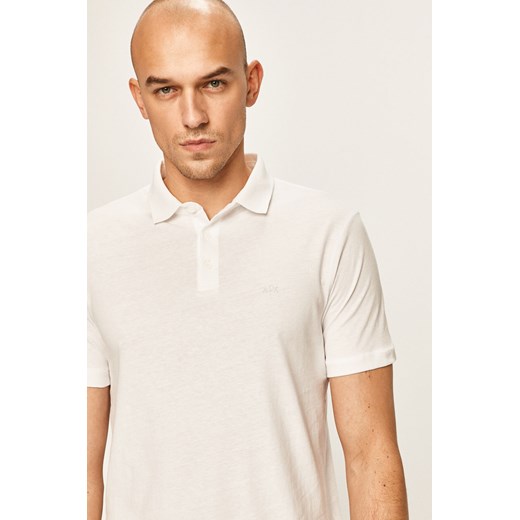 T-shirt męski Armani Exchange biały z krótkimi rękawami 