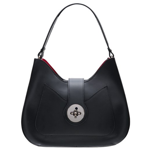 Shopper bag czarna Glamorous By Glam duża bez dodatków skórzana 