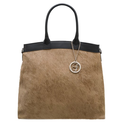 Shopper bag Glamorous By Glam z breloczkiem matowa elegancka duża skórzana 