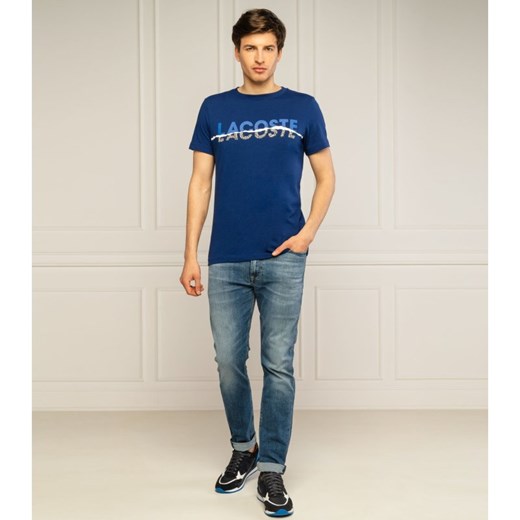 Wielokolorowy t-shirt męski Lacoste 