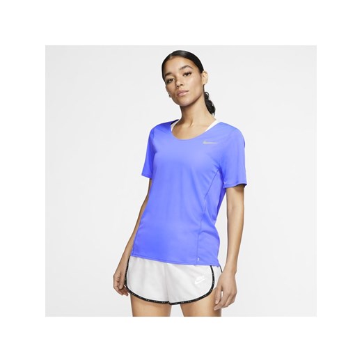 Bluzka damska Nike niebieska z okrągłym dekoltem 