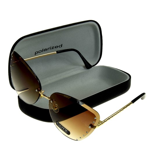 Okulary damskie przeciwsłoneczne CODE ze sklepu JK-Collection w kategorii Okulary przeciwsłoneczne damskie - zdjęcie 84042945