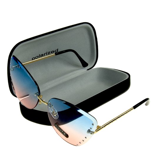 Okulary damskie przeciwsłoneczne CODE ze sklepu JK-Collection w kategorii Okulary przeciwsłoneczne damskie - zdjęcie 84042946