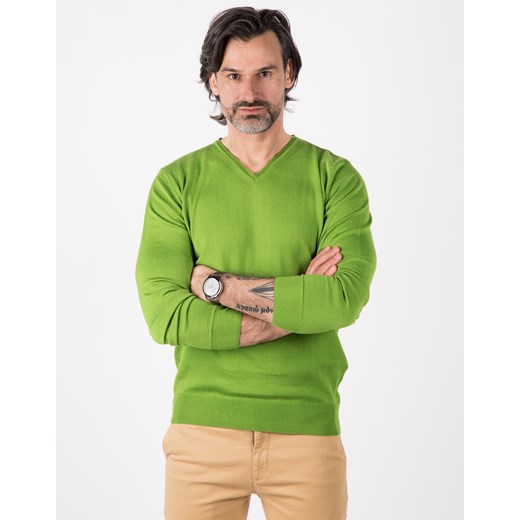 Jasnozielony sweter męski CT0080