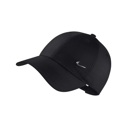 Nike czapka z daszkiem męska czarna bez wzorów 