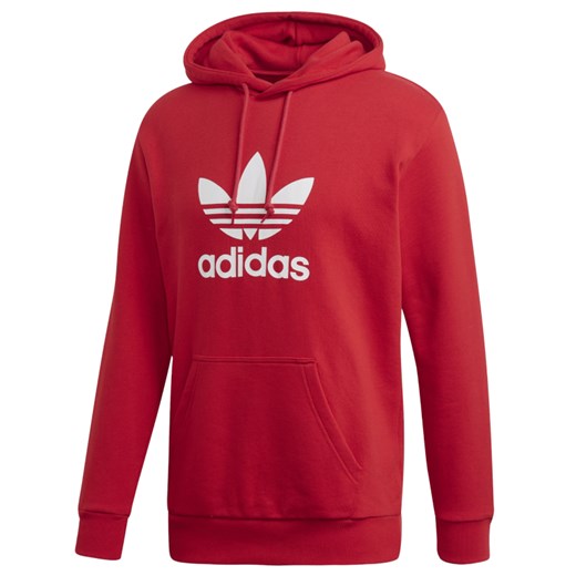 Bluza męska Adidas w sportowym stylu czerwona z napisami 