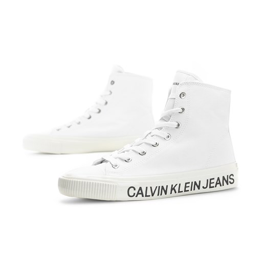 Trampki męskie Calvin Klein białe sznurowane 