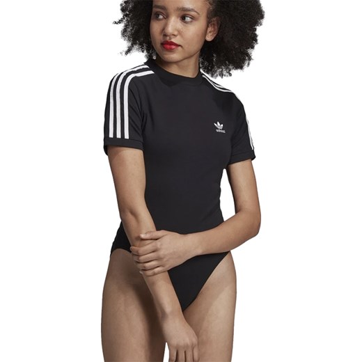 Bluzka sportowa Adidas w paski z elastanu 
