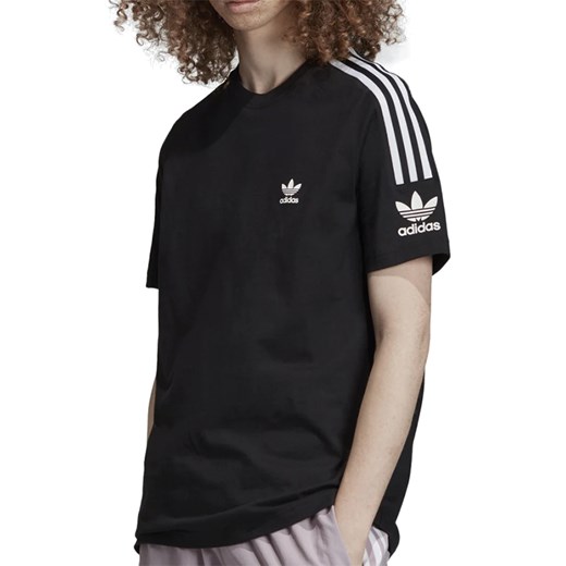 T-shirt męski Adidas z krótkimi rękawami w paski sportowy 