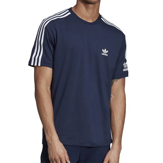 T-shirt męski granatowy Adidas z krótkim rękawem 