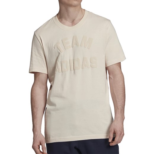 Koszulka sportowa Adidas bez wzorów dzianinowa 