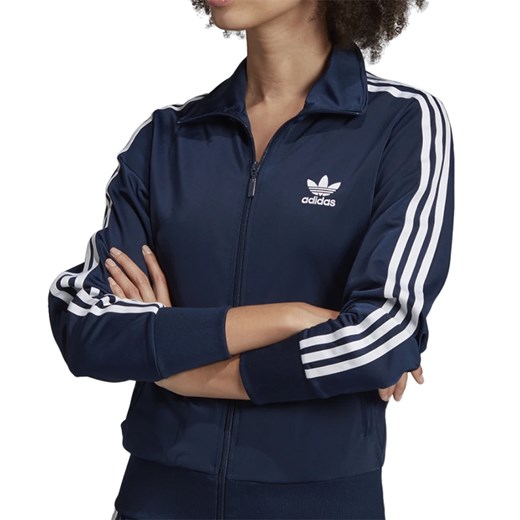 Bluza damska Adidas niebieska sportowa krótka 