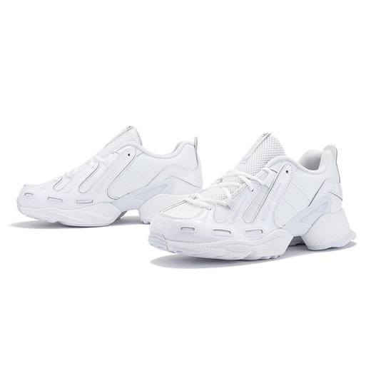 Buty sportowe damskie białe Adidas eqt support na płaskiej podeszwie 