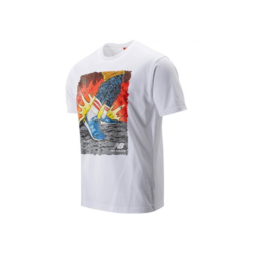 T-shirt męski New Balance z krótkim rękawem wielokolorowy 