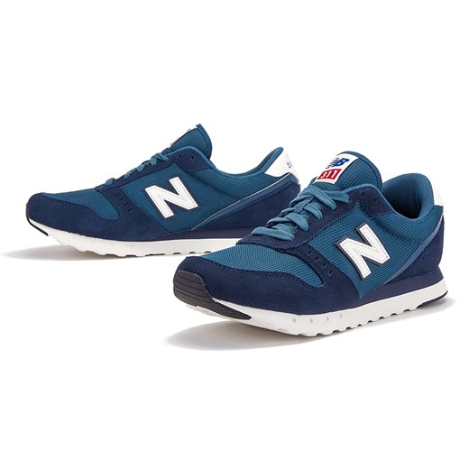 Buty sportowe męskie New Balance jesienne ze skóry 