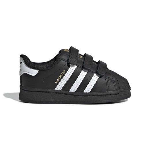 Buty sportowe dziecięce Adidas czarne skórzane 